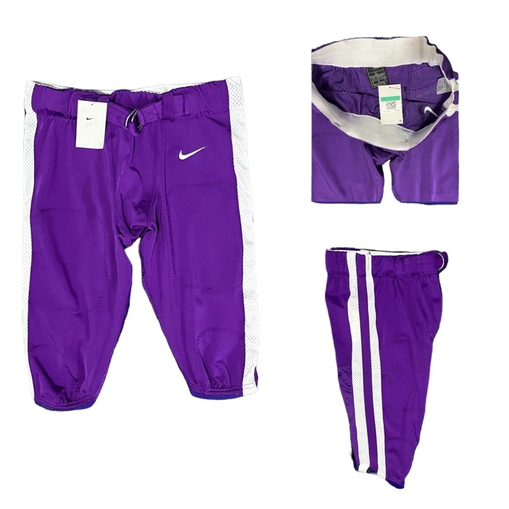 New Nike Men’s Engineered Football Pants Purple/white Mens Size XL  NWT